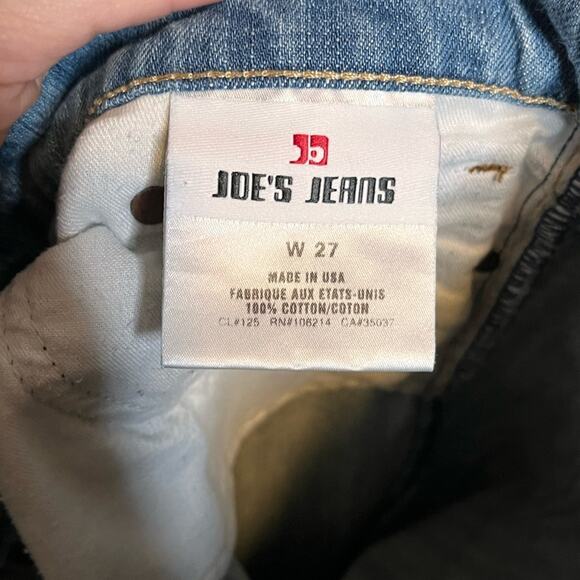 JOE'S JEANS Vintage 1971 Floral Embroidered Socialite Havens Wash Flare Sz 27 - Picture 8 of 9